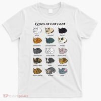 The Types of Cat Loaf Funny Animal Pet Owner T-Shirt thumb 0