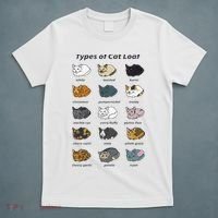 The Types of Cat Loaf Funny Animal Pet Owner T-Shirt thumb 5
