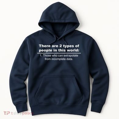 Two Types Of People Extrapolate Incomplete Data Hoodie