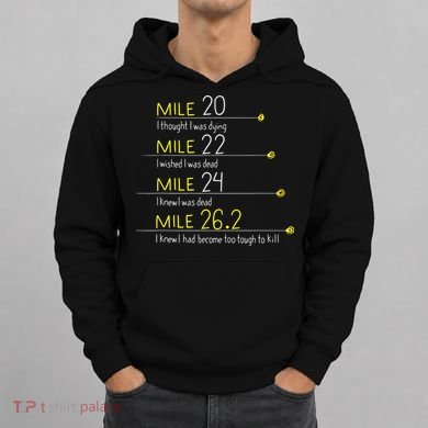 The Thoughts Of Marathoner Runner Gift Funny Marathon Hoodie