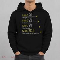 The Thoughts Of Marathoner Runner Gift Funny Marathon Hoodie thumb 0