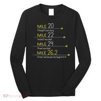 The Thoughts Of Marathoner Runner Gift Funny Marathon Long Sleeve Shirt thumb 0