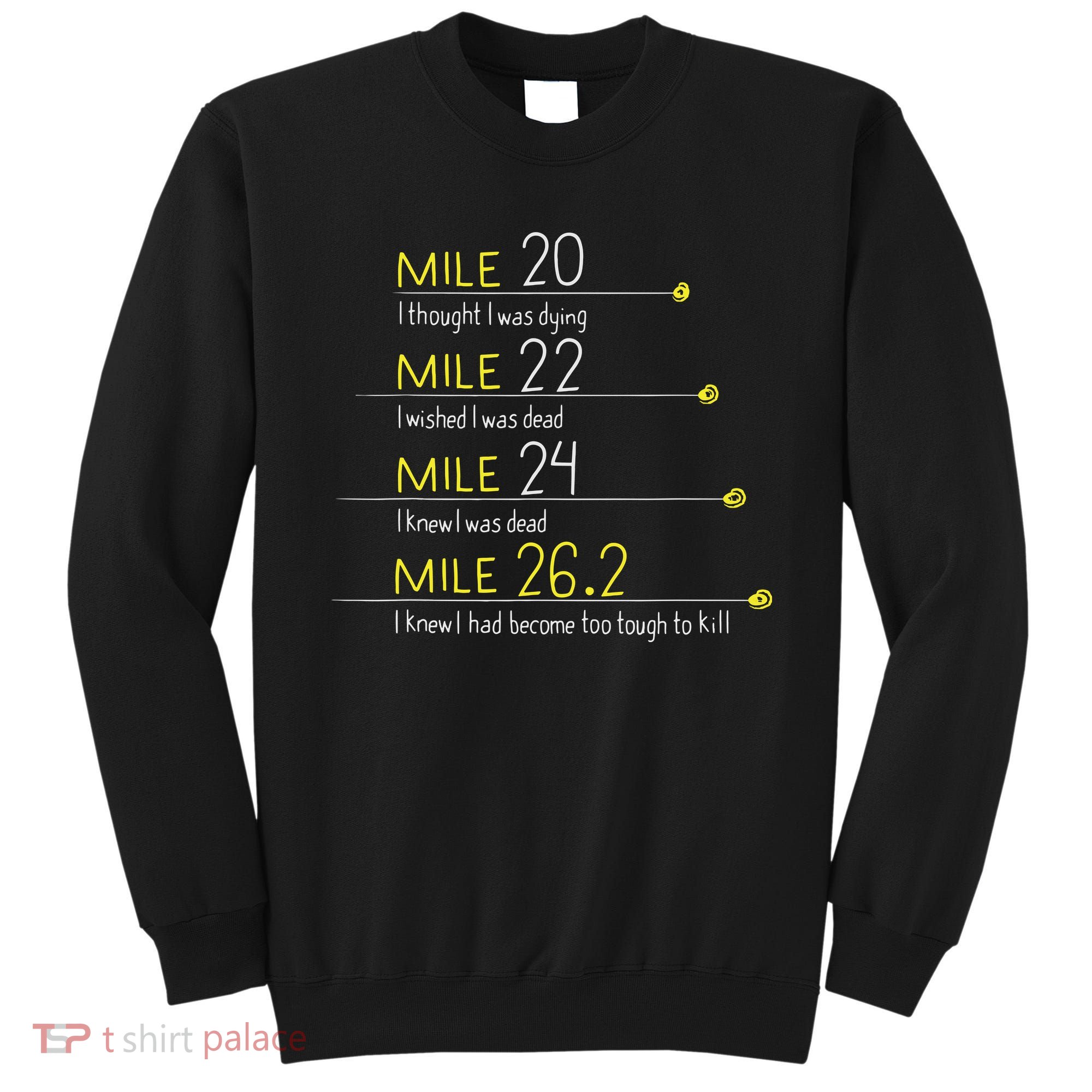 The Thoughts Of Marathoner Runner Gift Funny Marathon Sweatshirt