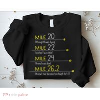 The Thoughts Of Marathoner Runner Gift Funny Marathon Sweatshirt thumb 2