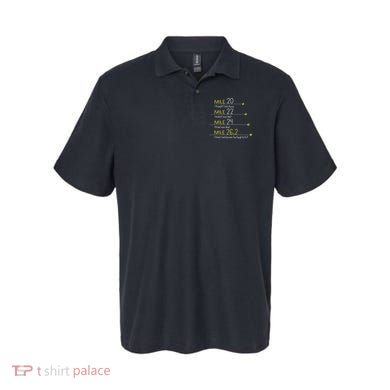The Thoughts Of Marathoner Runner Gift Funny Marathon Polo