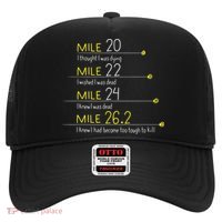 The Thoughts Of Marathoner Runner Gift Funny Marathon Hat thumb 0