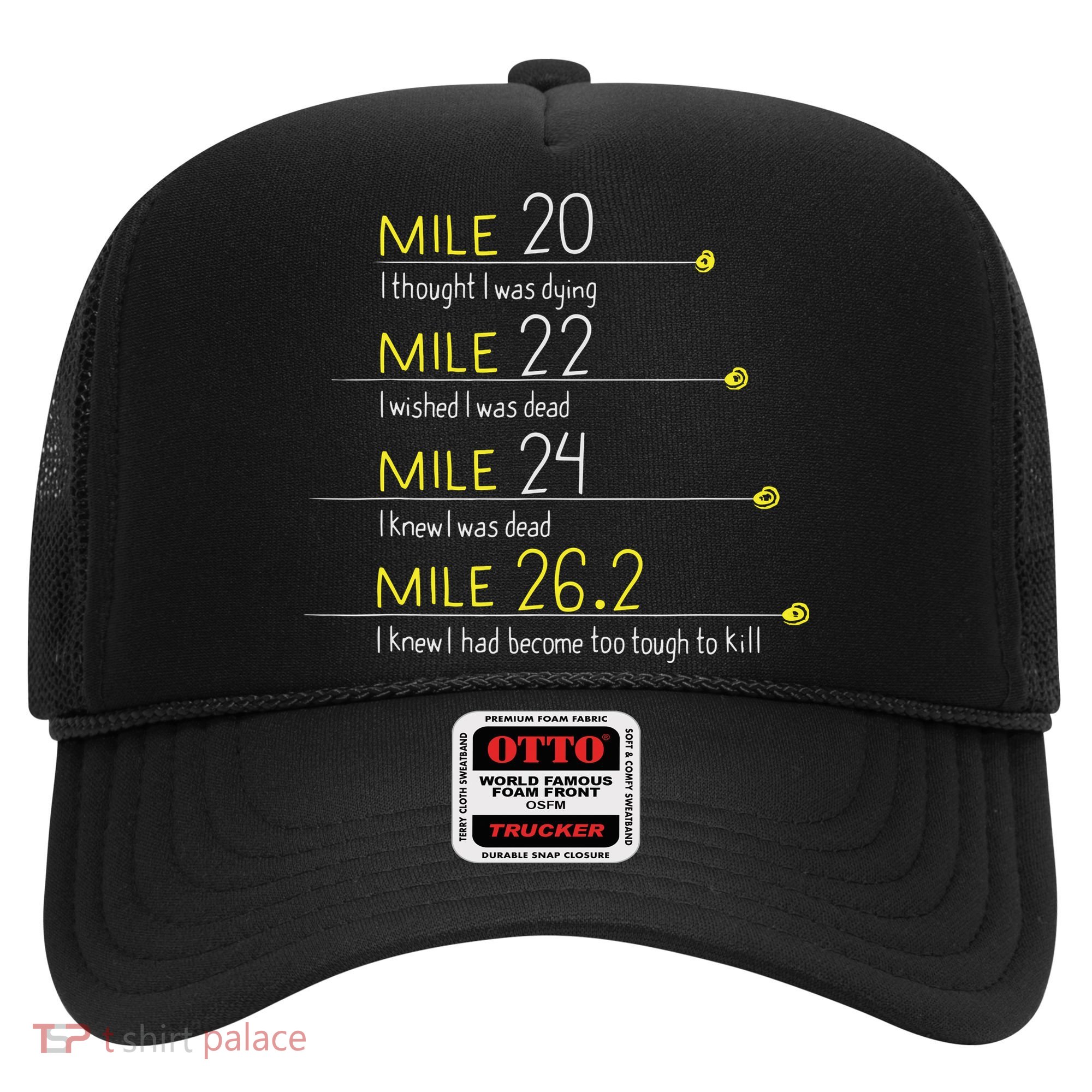 The Thoughts Of Marathoner Runner Gift Funny Marathon Hat