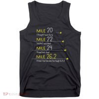 The Thoughts Of Marathoner Runner Gift Funny Marathon Tank Top thumb 0