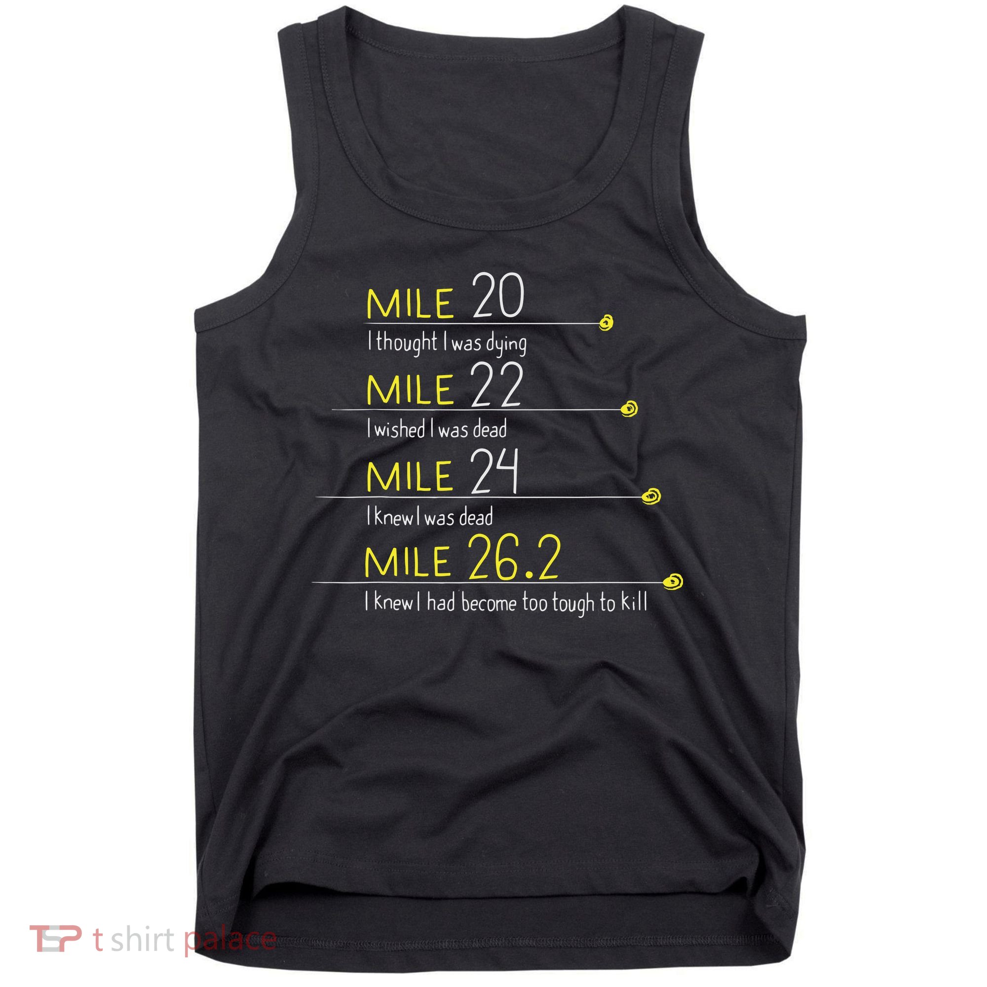 The Thoughts Of Marathoner Runner Gift Funny Marathon Tank Top