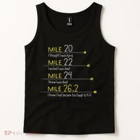 The Thoughts Of Marathoner Runner Gift Funny Marathon Tank Top thumb 2