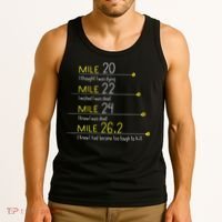 The Thoughts Of Marathoner Runner Gift Funny Marathon Tank Top thumb 3