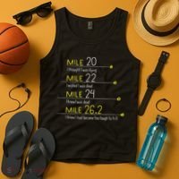 The Thoughts Of Marathoner Runner Gift Funny Marathon Tank Top thumb 4