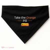 Take The Orange Pill Bitcoin Btc Crypto Currency Defi USA-Made Doggie Bandana thumb 0