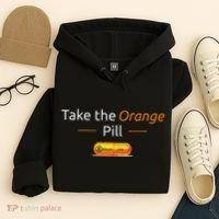 Take The Orange Pill Bitcoin Btc Crypto Currency Defi Hoodie thumb 4
