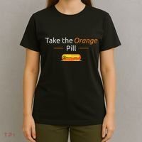 Take The Orange Pill Bitcoin Btc Crypto Currency Defi T-Shirt thumb 4
