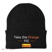 Take The Orange Pill Bitcoin Btc Crypto Currency Defi Beanie thumb 0