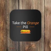 Take The Orange Pill Bitcoin Btc Crypto Currency Defi Coaster thumb 0