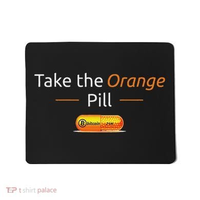 Take The Orange Pill Bitcoin Btc Crypto Currency Defi Mousepad