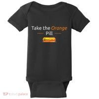 Take The Orange Pill Bitcoin Btc Crypto Currency Defi Baby Bodysuit thumb 0