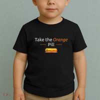 Take The Orange Pill Bitcoin Btc Crypto Currency Defi Toddler T-Shirt thumb 2
