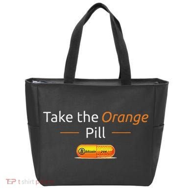 Take The Orange Pill Bitcoin Btc Crypto Currency Defi Tote Bag