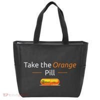 Take The Orange Pill Bitcoin Btc Crypto Currency Defi Tote Bag thumb 0