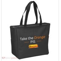 Take The Orange Pill Bitcoin Btc Crypto Currency Defi Tote Bag thumb 2