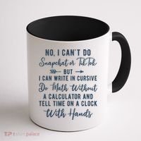 Tell Time On A Clock With Hands Coffee Mug thumb 1