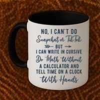 Tell Time On A Clock With Hands Coffee Mug thumb 2
