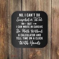 Tell Time On A Clock With Hands Coaster thumb 0