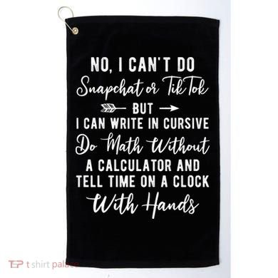 Tell Time On A Clock With Hands Golf Towel