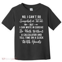 Tell Time On A Clock With Hands Toddler T-Shirt thumb 0