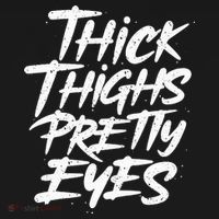 Thick Thighs Pretty Eyes Big Gym Fitness Long Sleeve Shirt thumb 2
