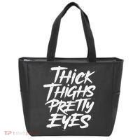 Thick Thighs Pretty Eyes Big Gym Fitness Tote Bag thumb 0