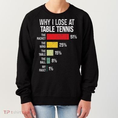 Table Tennis Player Joke For Ping Pong Women's Sweatshirt