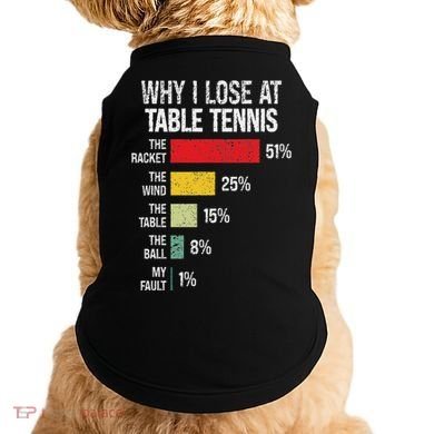 Table Tennis Player Joke For Ping Pong Doggie Tank