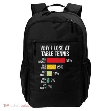 Table Tennis Player Joke For Ping Pong Backpack
