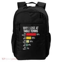 Table Tennis Player Joke For Ping Pong Backpack thumb 0