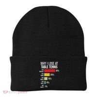 Table Tennis Player Joke For Ping Pong Beanie thumb 0