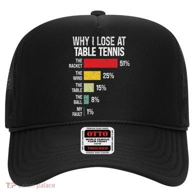Table Tennis Player Joke For Ping Pong Hat
