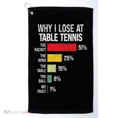 Table Tennis Player Joke For Ping Pong Golf Towel