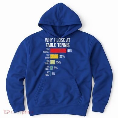 Table Tennis Player Joke For Ping Pong Hoodie