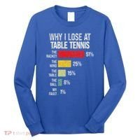 Table Tennis Player Joke For Ping Pong Long Sleeve Shirt thumb 0