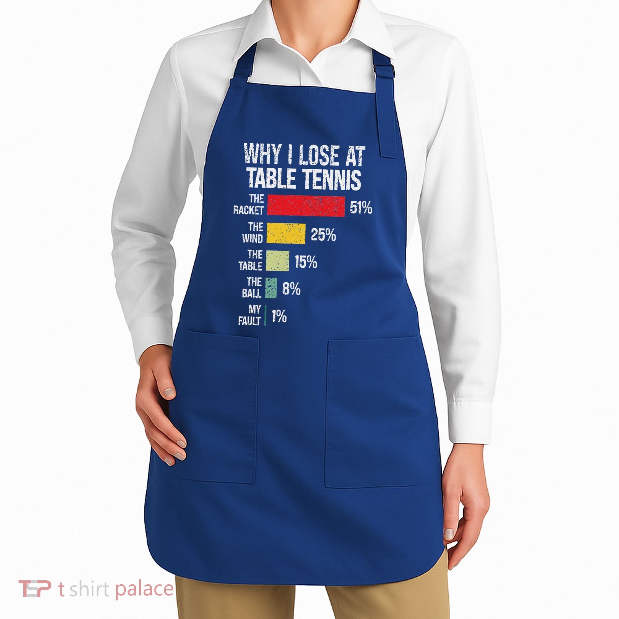 Table Tennis Player Joke For Ping Pong Apron