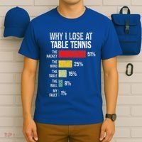 Table Tennis Player Joke For Ping Pong T-Shirt thumb 6