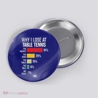 Table Tennis Player Joke For Ping Pong Button thumb 0