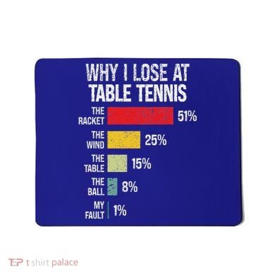 Table Tennis Player Joke For Ping Pong Mousepad