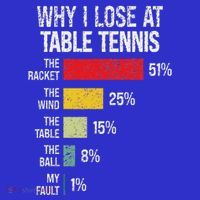 Table Tennis Player Joke For Ping Pong Mousepad thumb 1