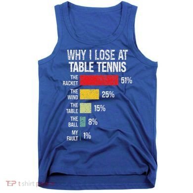 Table Tennis Player Joke For Ping Pong Tank Top