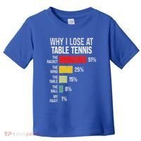 Table Tennis Player Joke For Ping Pong Toddler T-Shirt thumb 0